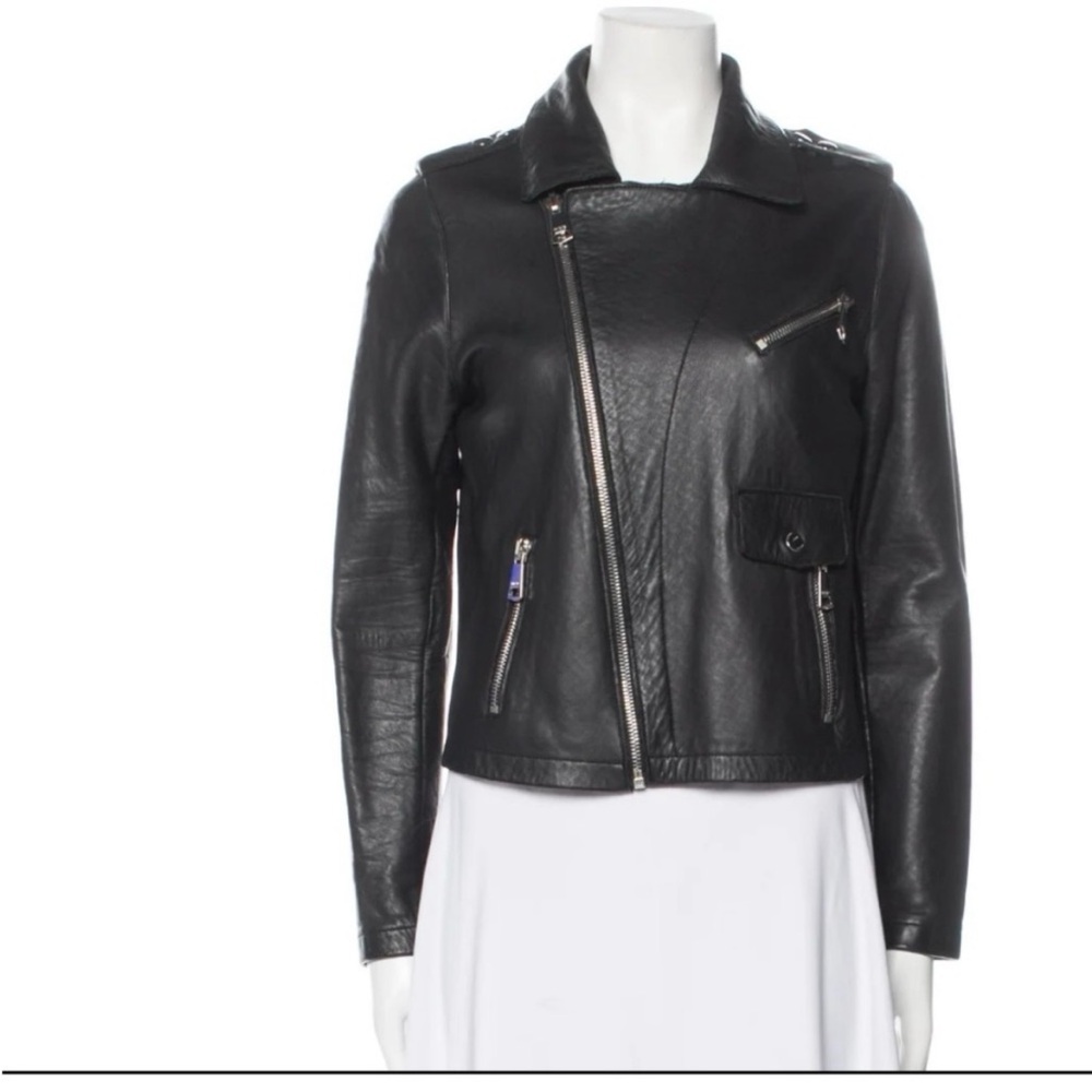 Maje lamb leather jacket size 36